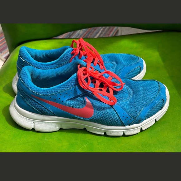 Nike Flex Experience RN2 Running Shoes Women's Size 7.5 Turquoise and Pink - Picture 6 of 11